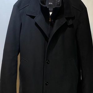 Boss Mens Black Coat 42R
